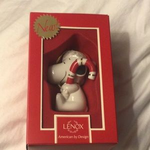 Lenox Snoopy’s Sweet Treat Christmas ornament in box